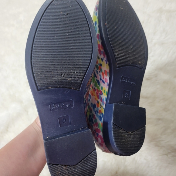 Jack Roger Sallie Rainbow Speckled Chelsea Rain Boots size 8 - Picture 3 of 8